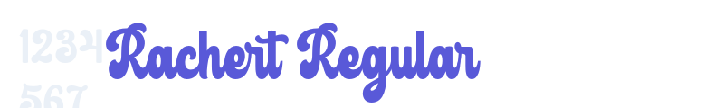 Rachert Regular font