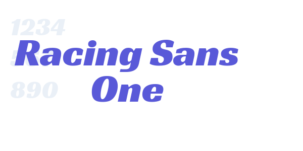 Racing Sans One font