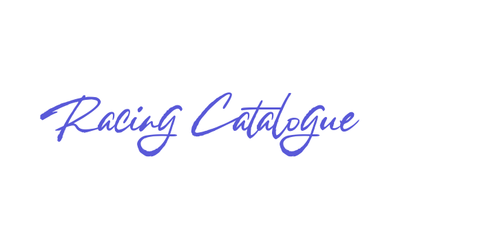 Racing Catalogue Font Download