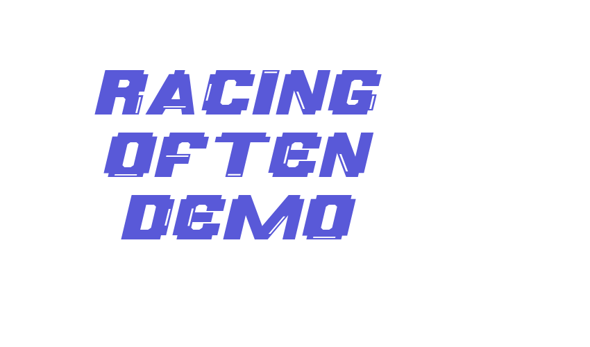 Racing Often Demo Font Download