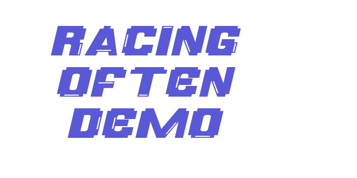 Racing Often Demo Font Download