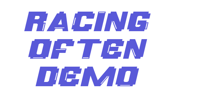 Racing Often Demo Font