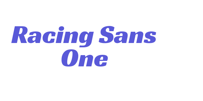 Racing Sans One Font Download