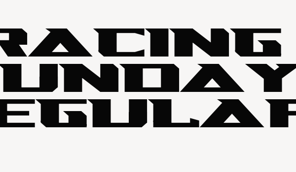 Racing Sunday Regular Font