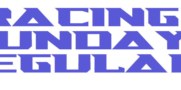 Racing Sunday Regular Font