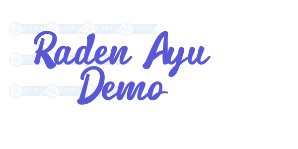 Raden Ayu Demo font free