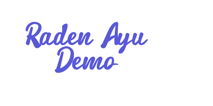 Raden Ayu Demo Font Download