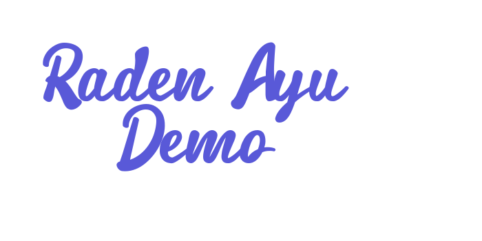 Raden Ayu Demo Font