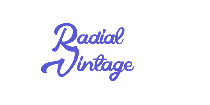 Radial Vintage Font