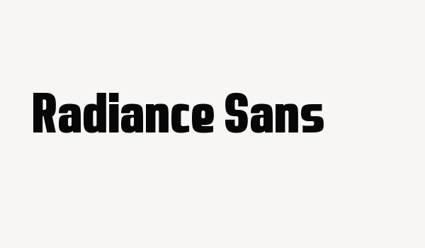 Radiance Sans Font