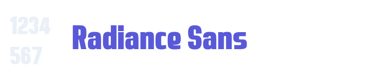 Radiance Sans-related font