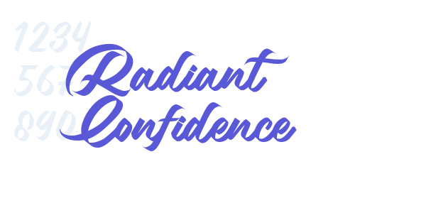 Radiant Confidence font