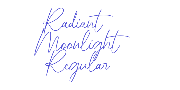 Radiant Moonlight Regular Font Download