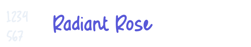 Radiant Rose-related font