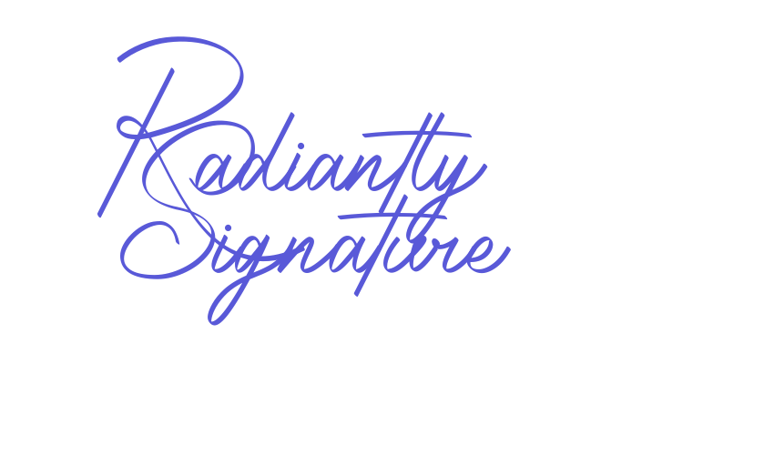 Radiantly Signature Font Download