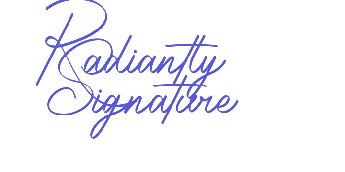 Radiantly Signature Font Download