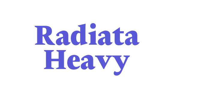 Radiata Heavy Font Download