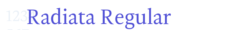 Radiata Regular-font