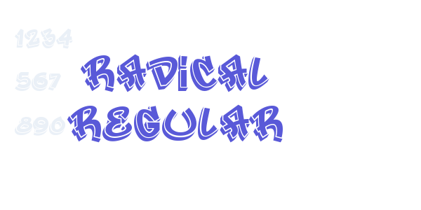 Radical Regular font free