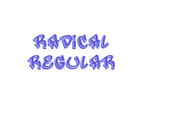 Radical Regular Font