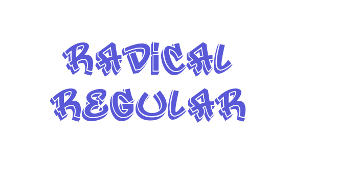 Radical Regular Font