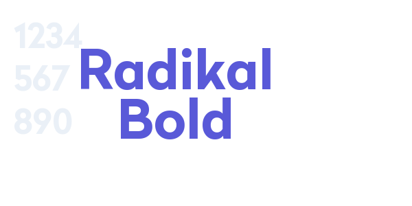 Radikal Bold font free