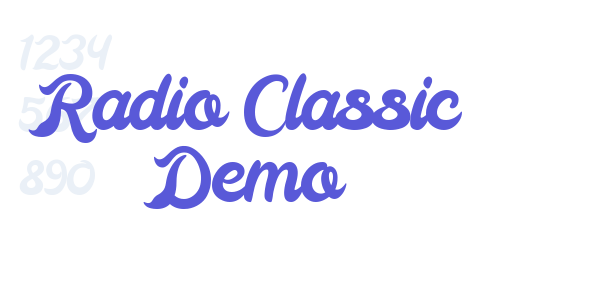 Radio Classic Demo font