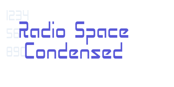 Radio Space Condensed font free