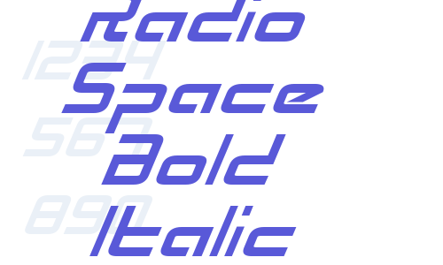 Radio Space Bold Italic Font Download