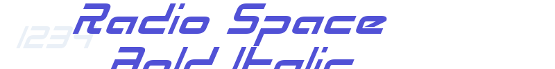 Radio Space Bold Italic-font