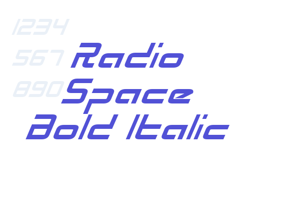 Radio Space Bold Italic