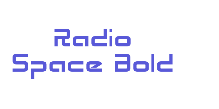 Radio Space Bold Font Download