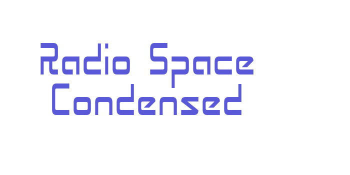 Radio Space Condensed Font Download