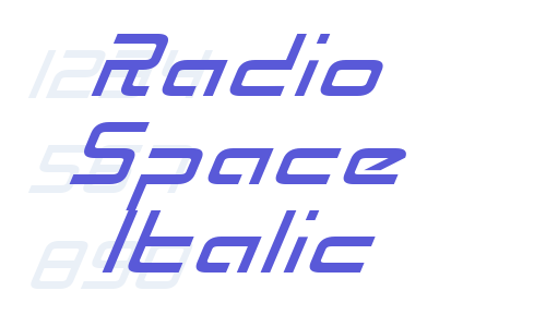 Radio Space Italic Font Download