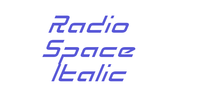 Radio Space Italic Font Download