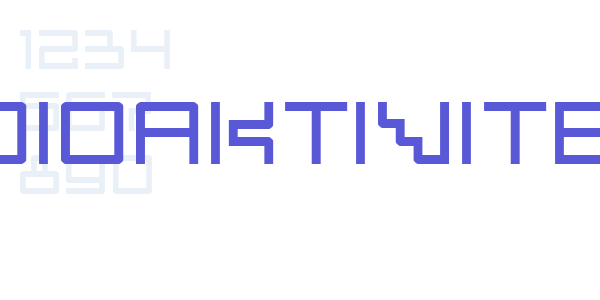 Radioaktivitet font free