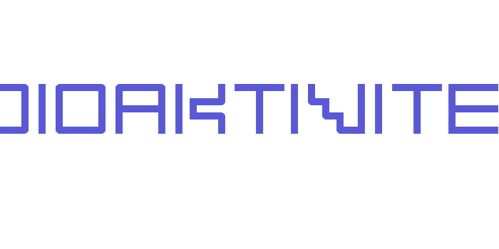 Radioaktivitet Font Download