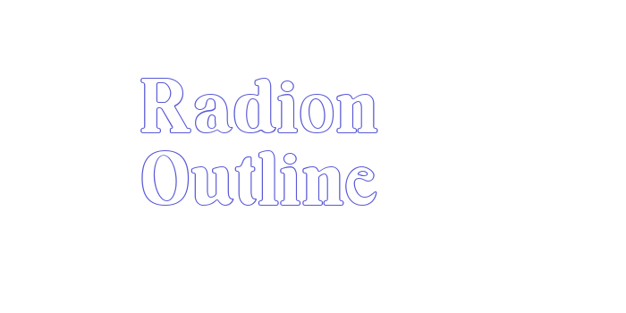 Radion Outline Font Download