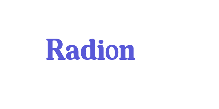 Radion Font