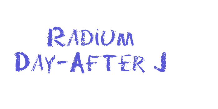 Radium Day-After J Font Download