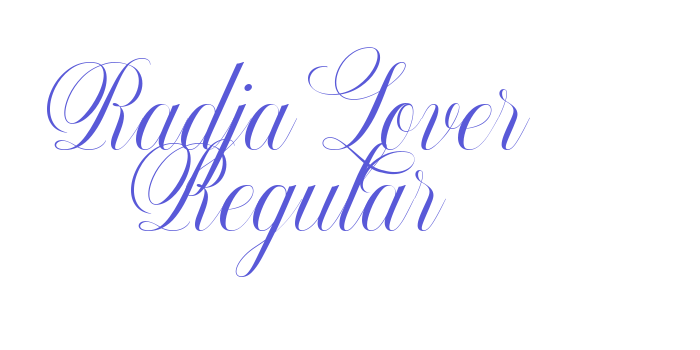 Radja Lover Regular Font Download