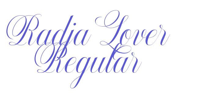 Radja Lover Regular Font