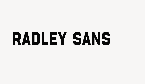 Radley Sans Font