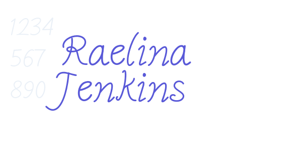 Raelina Jenkins font