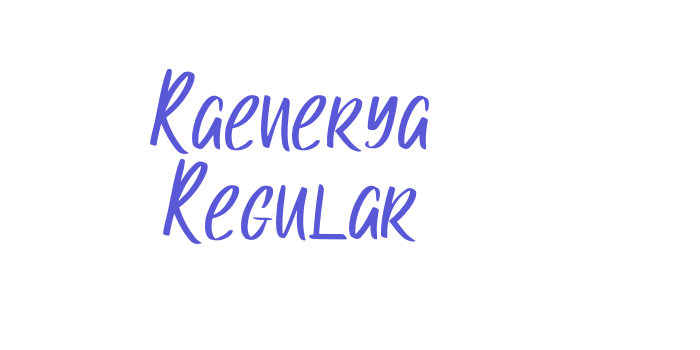 Raenerya Regular Font