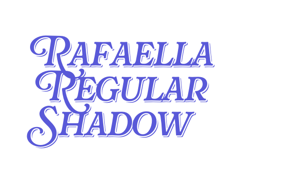 Rafaella Regular Shadow Font