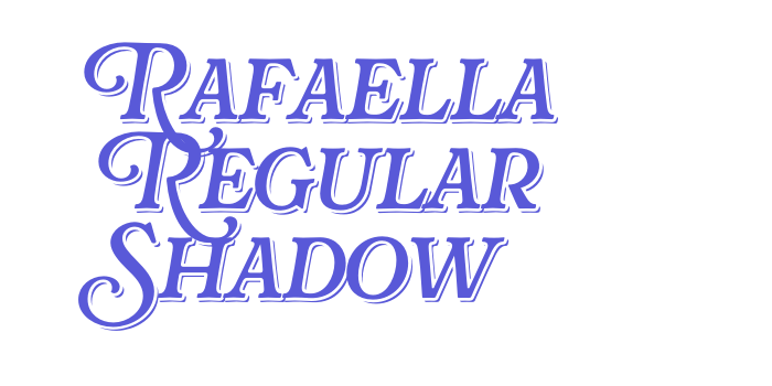 Download Rafaella Regular Shadow Font