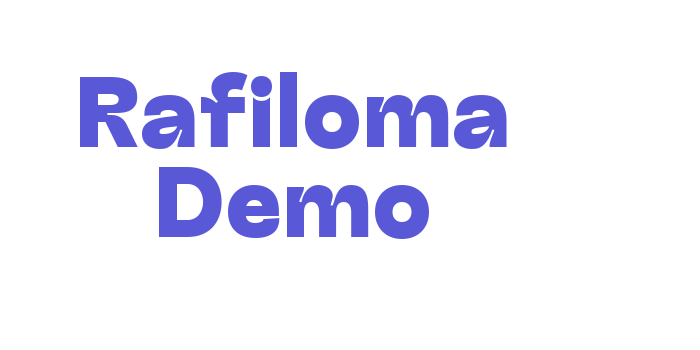 Rafiloma Demo Font