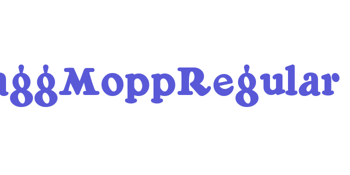 RaggMoppRegular Font Download