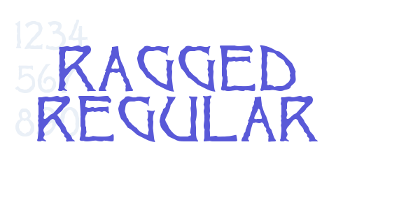 Ragged Regular font free